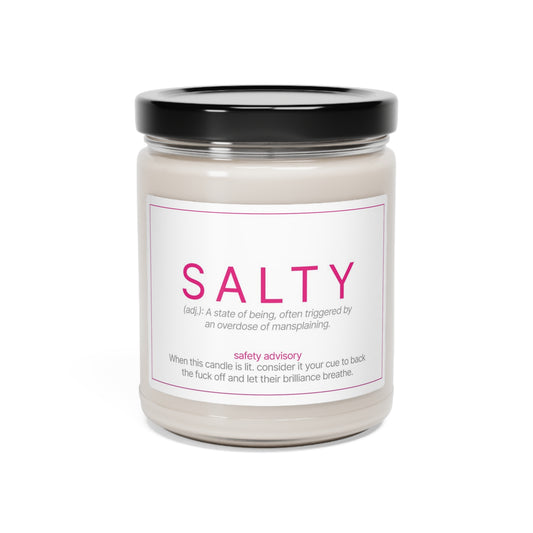 A SALTY Scented Soy Candle, 9oz