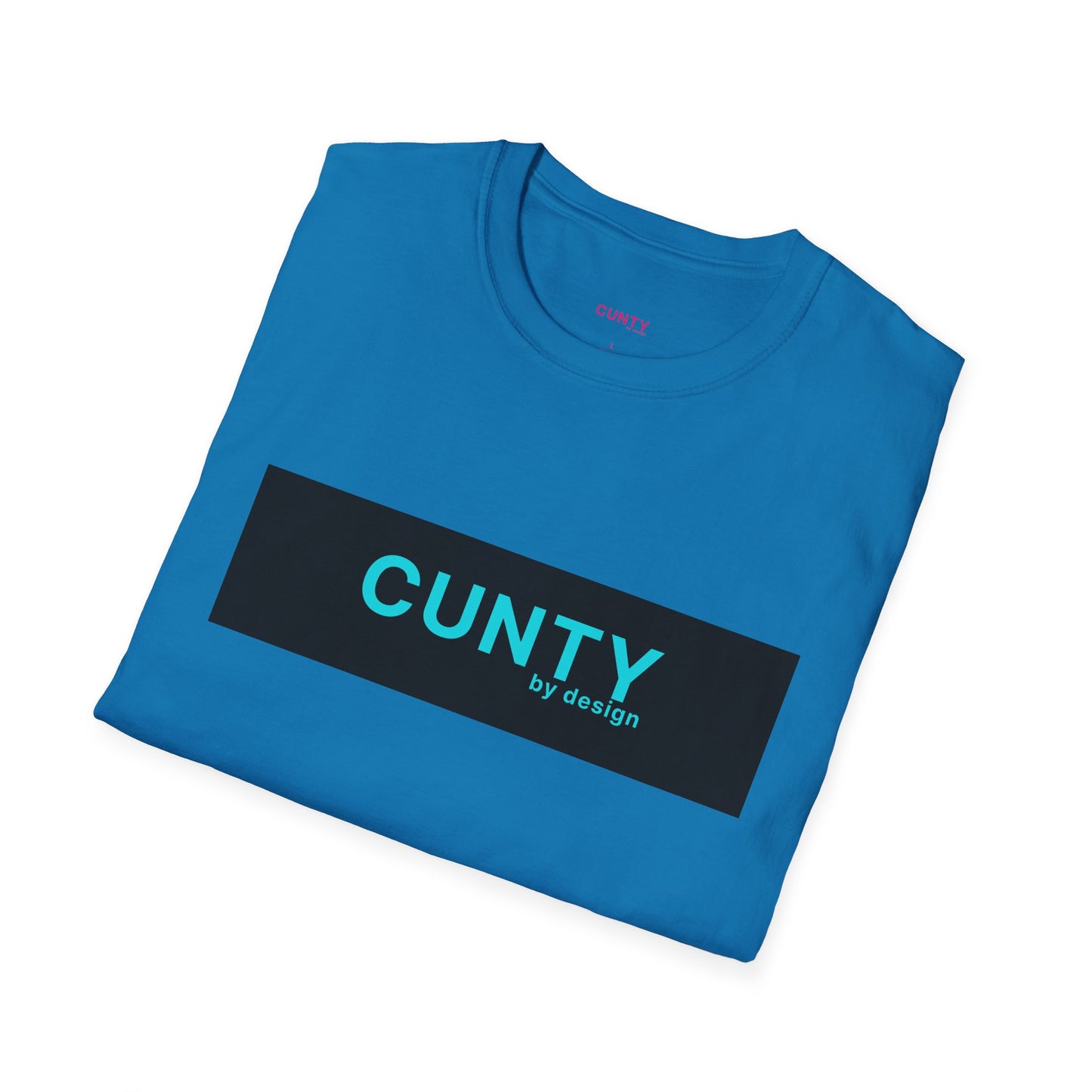 Cun-Tee Black/Turquoise Softstyle T-Shirt