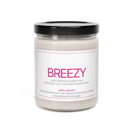 A BREEZY Scented Soy Candle, 9oz