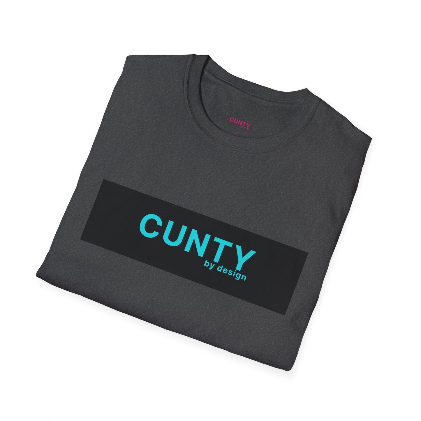 Cun-Tee Black/Turquoise Softstyle T-Shirt