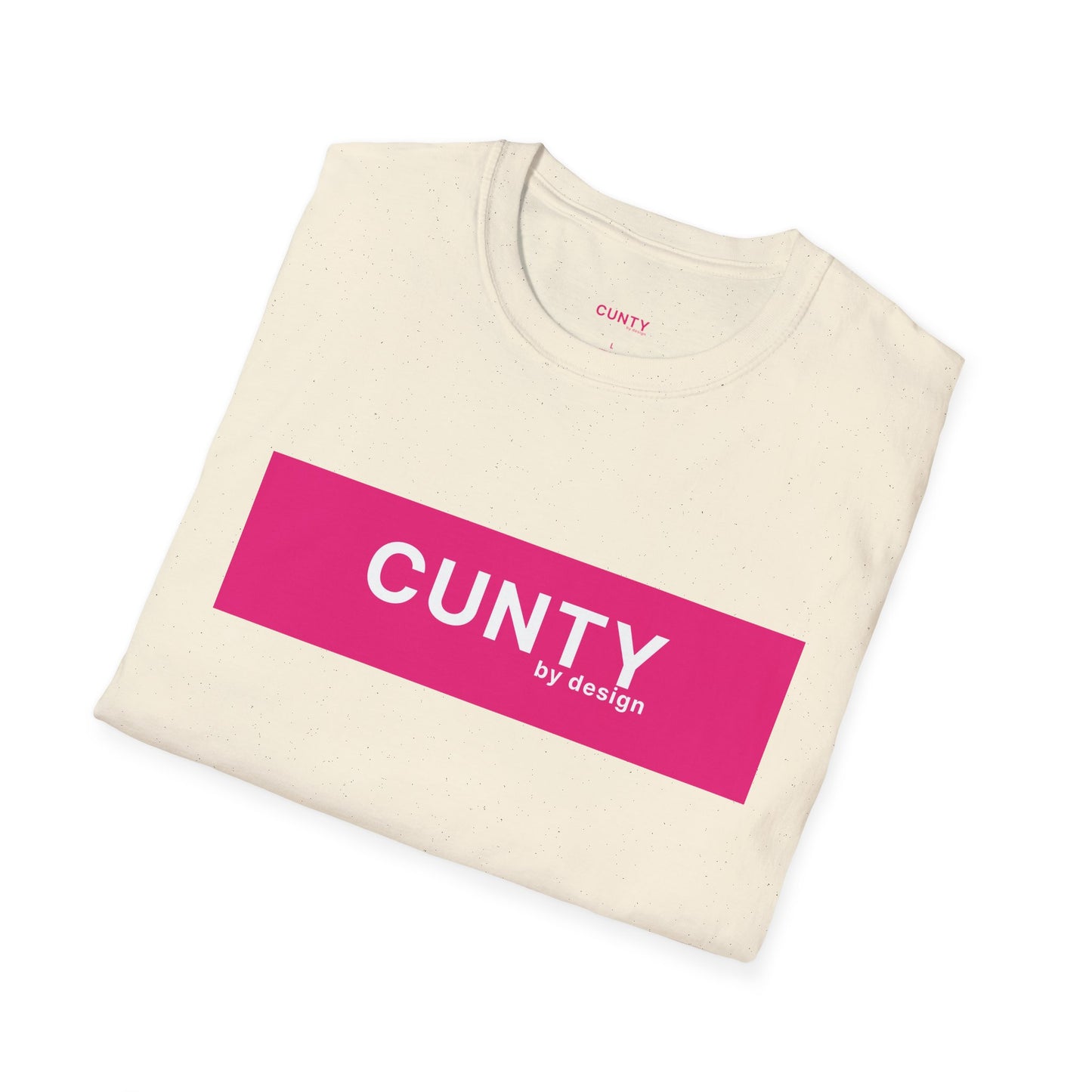 Cun-Tee Fuchsia/White Softstyle T-Shirt