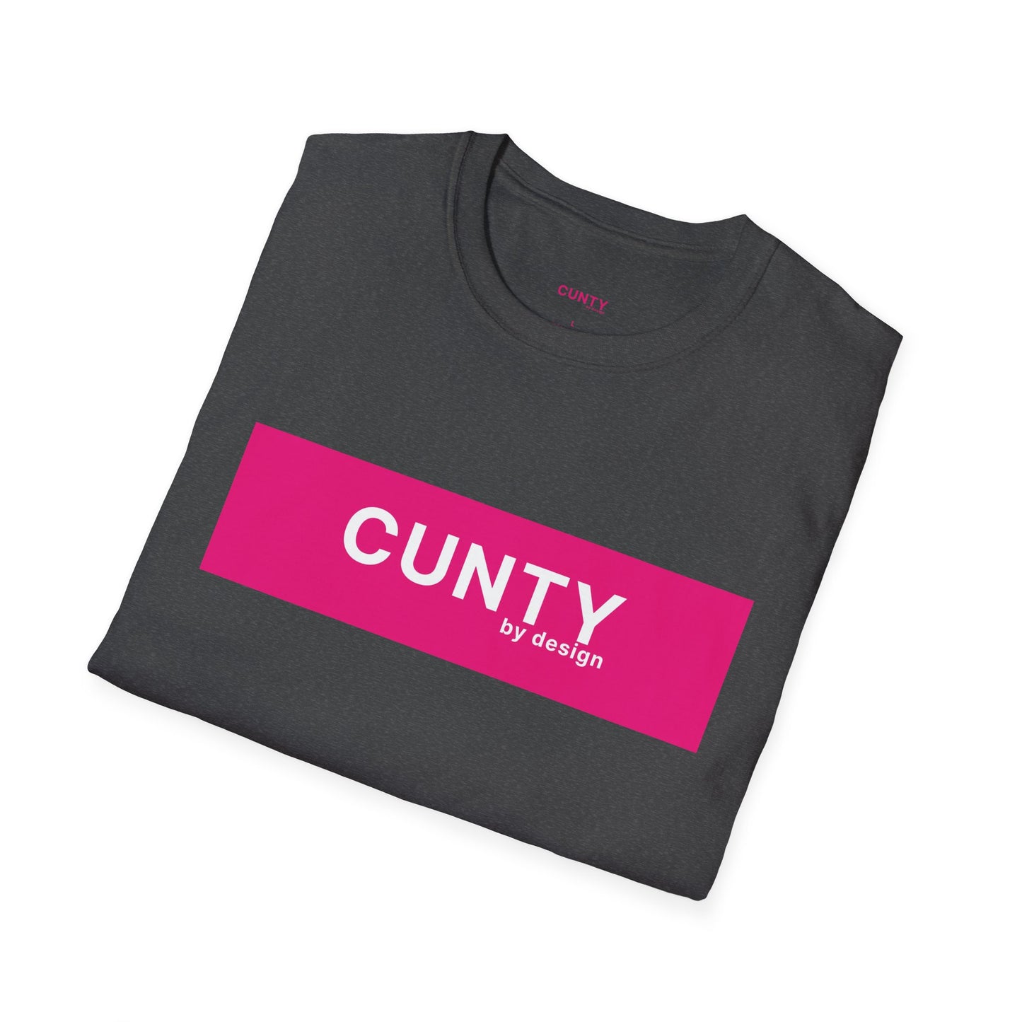 Cun-Tee Fuchsia/White Softstyle T-Shirt