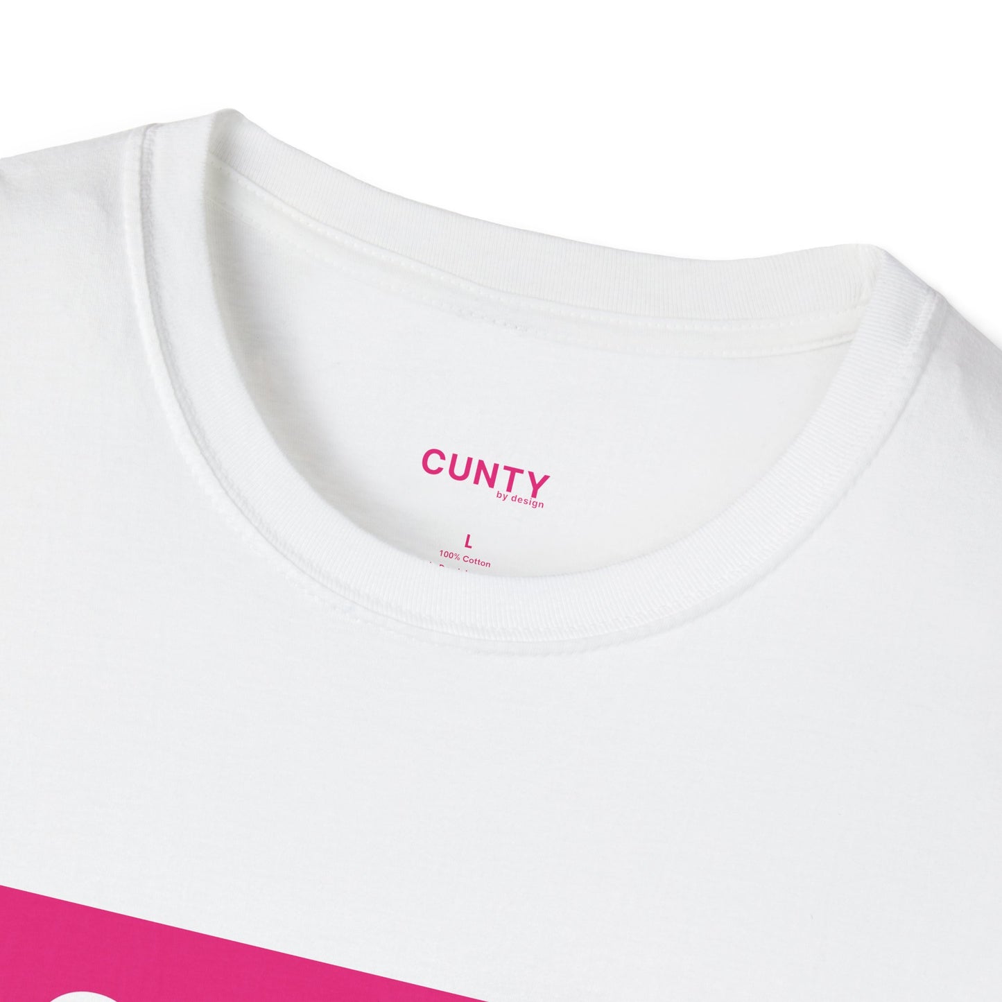 Cun-Tee Fuchsia/White Softstyle T-Shirt