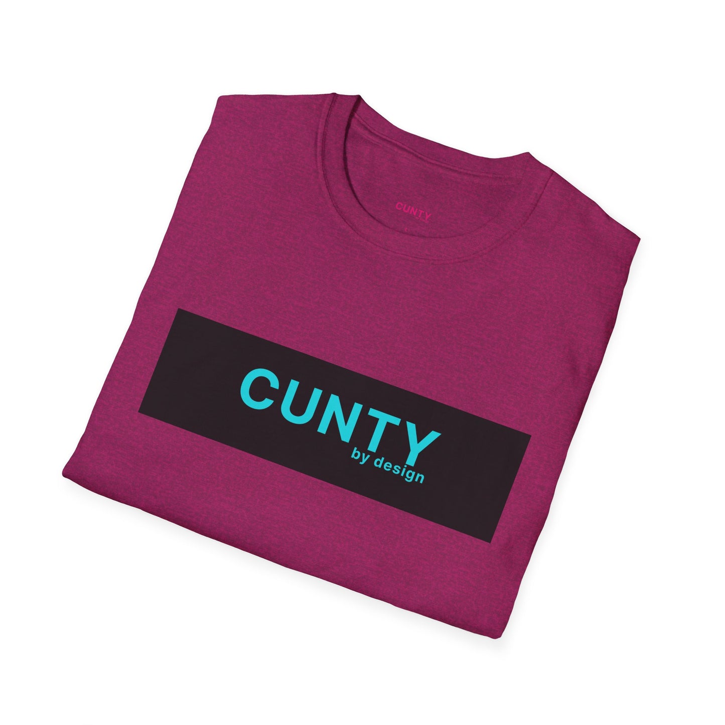 Cun-Tee Black/Turquoise Softstyle T-Shirt