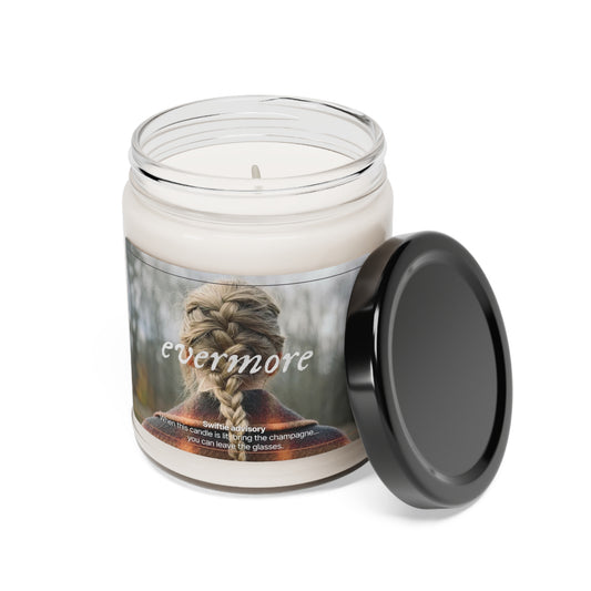 Evermore Swiftie Scented Soy Candle | Taylor Swift Inspired | Crisp Apple & Spice Aroma | Reusable Glass Jar