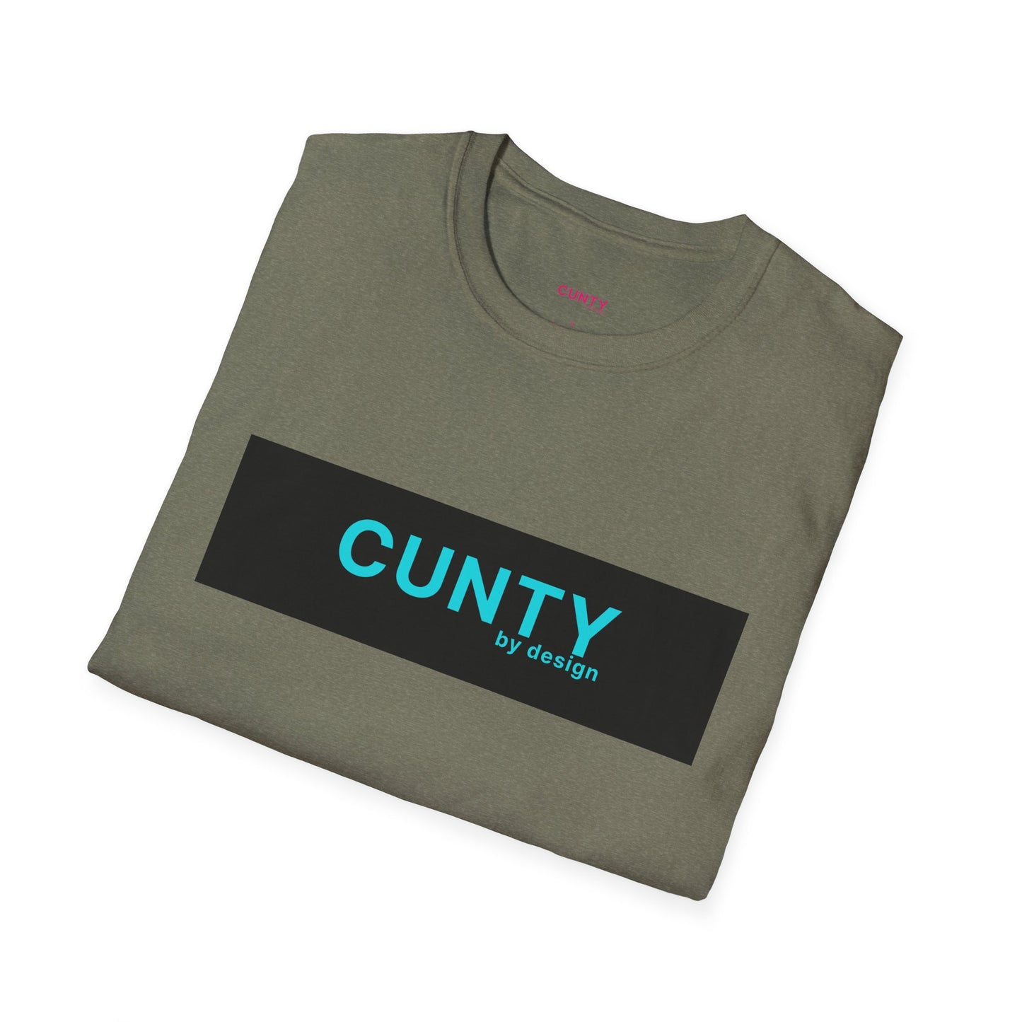 Cun-Tee Black/Turquoise Softstyle T-Shirt