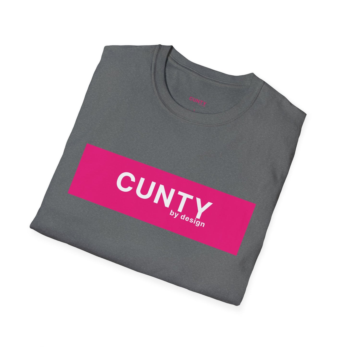 Cun-Tee Fuchsia/White Softstyle T-Shirt