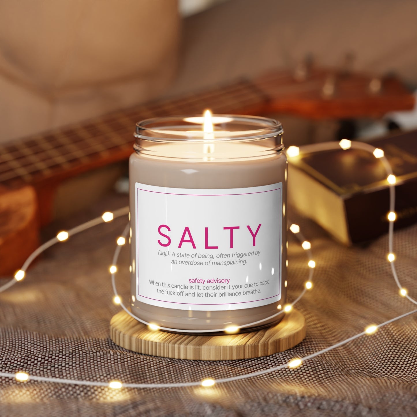 A SALTY Scented Soy Candle, 9oz