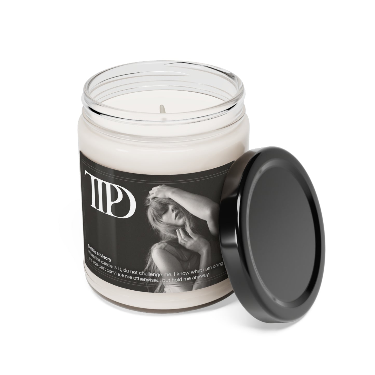 TTPD Swiftie Scented Soy Candle | Taylor Swift Inspired | Exotic Lemon and Coconut Blend | Reusable Glass Jar