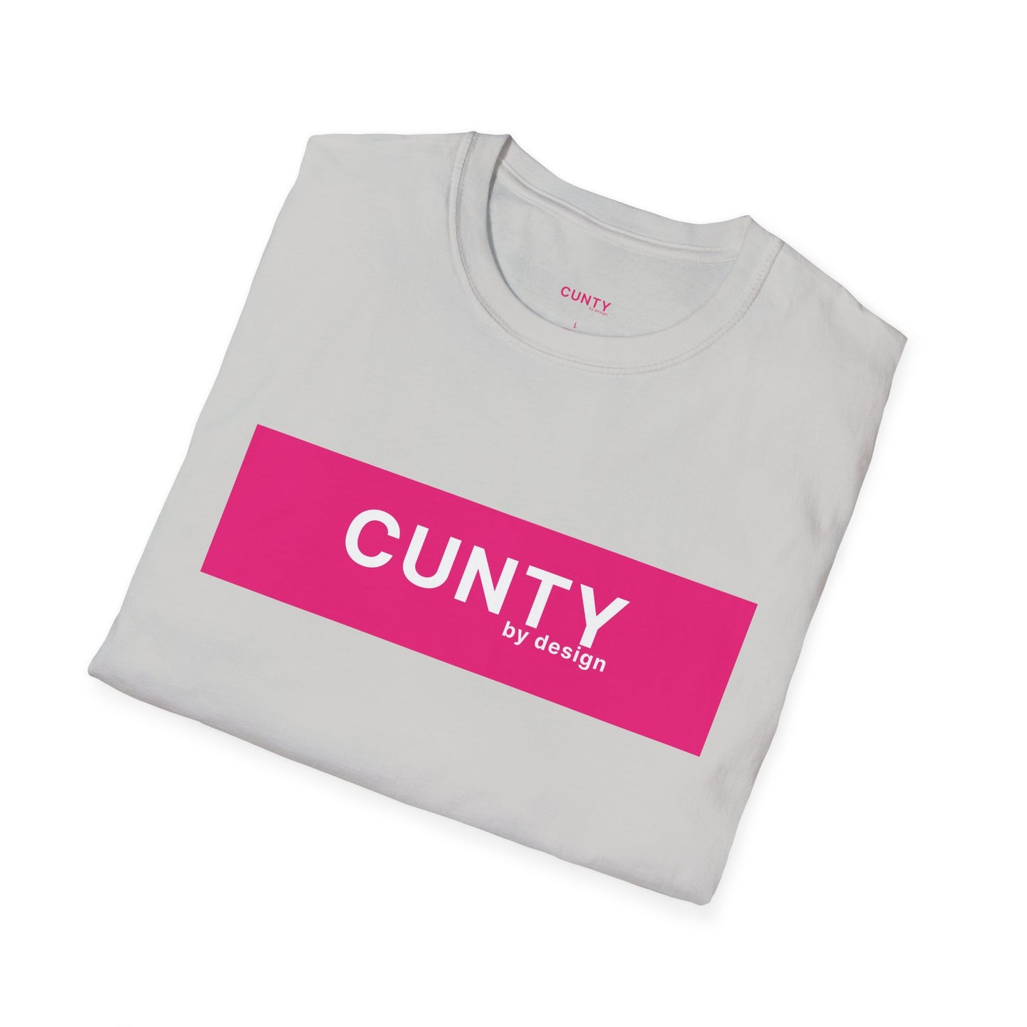 Cun-Tee Fuchsia/White Softstyle T-Shirt