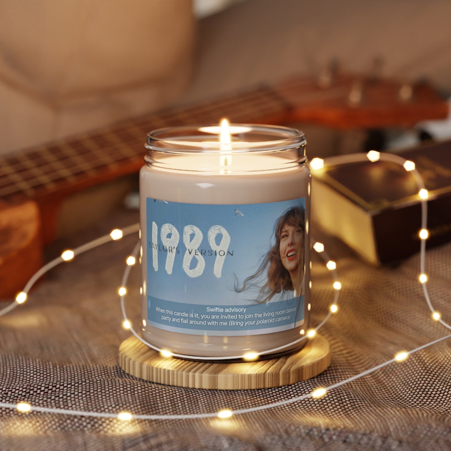 1989 Swiftie Scented Soy Candle | Taylor Swift Inspired | Oceanic and Sandalwood Aroma | Glass Jar