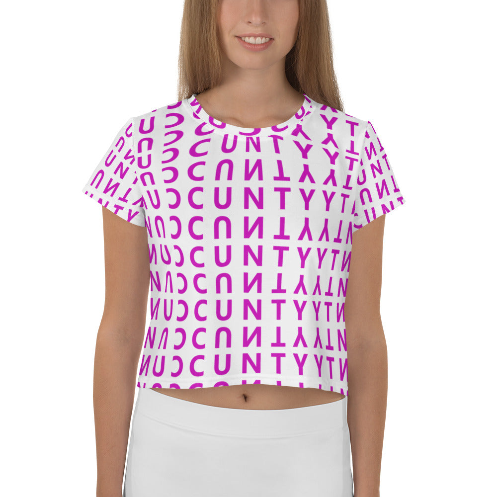 Cunty Crop Tee - mirror print