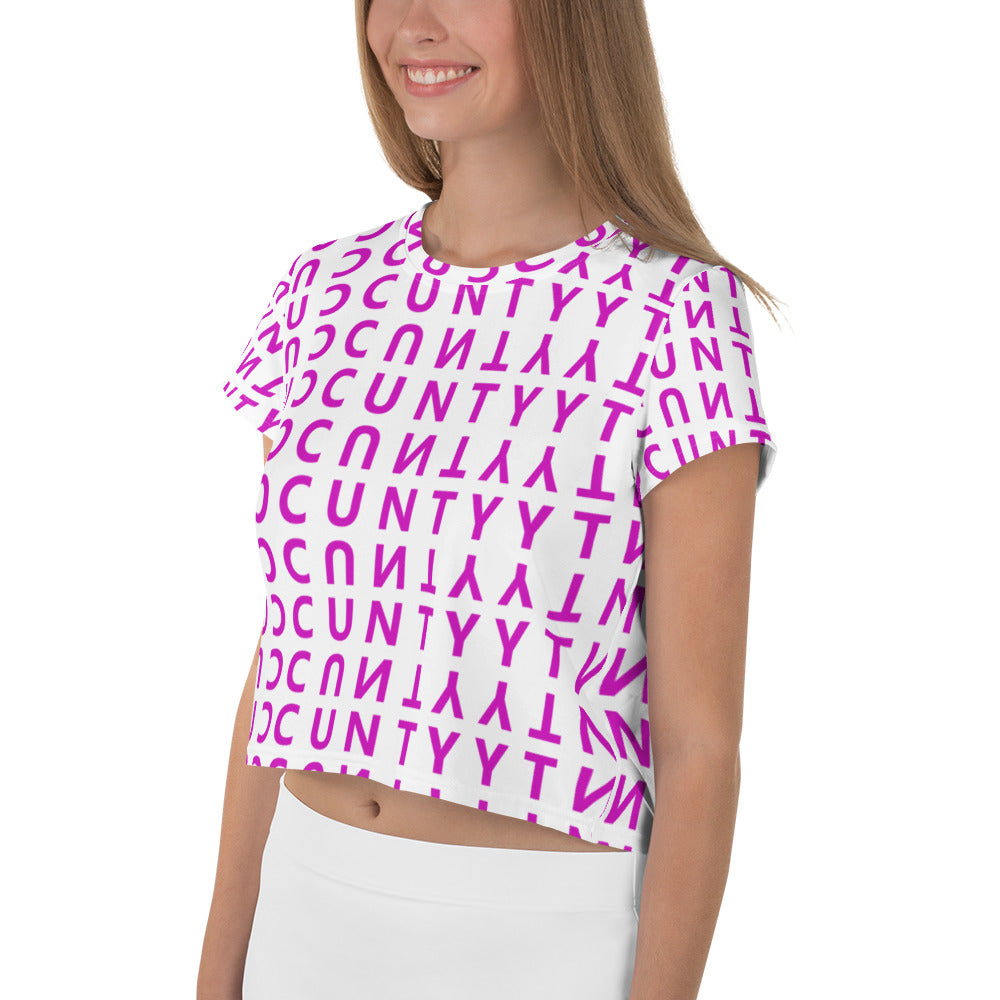 Cunty Crop Tee - mirror print