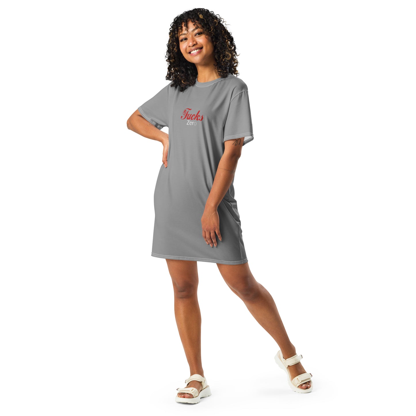 Zero Fucks T-shirt dress