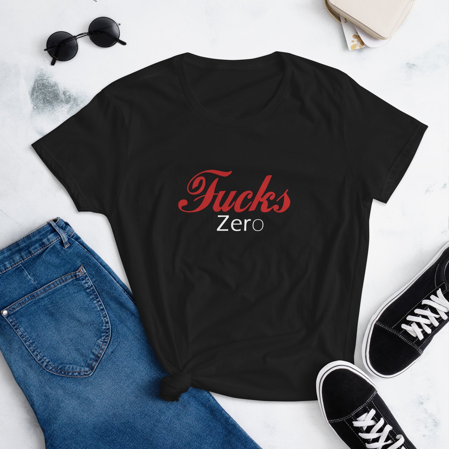 Zero Fucks Women's short sleeve t-shirt