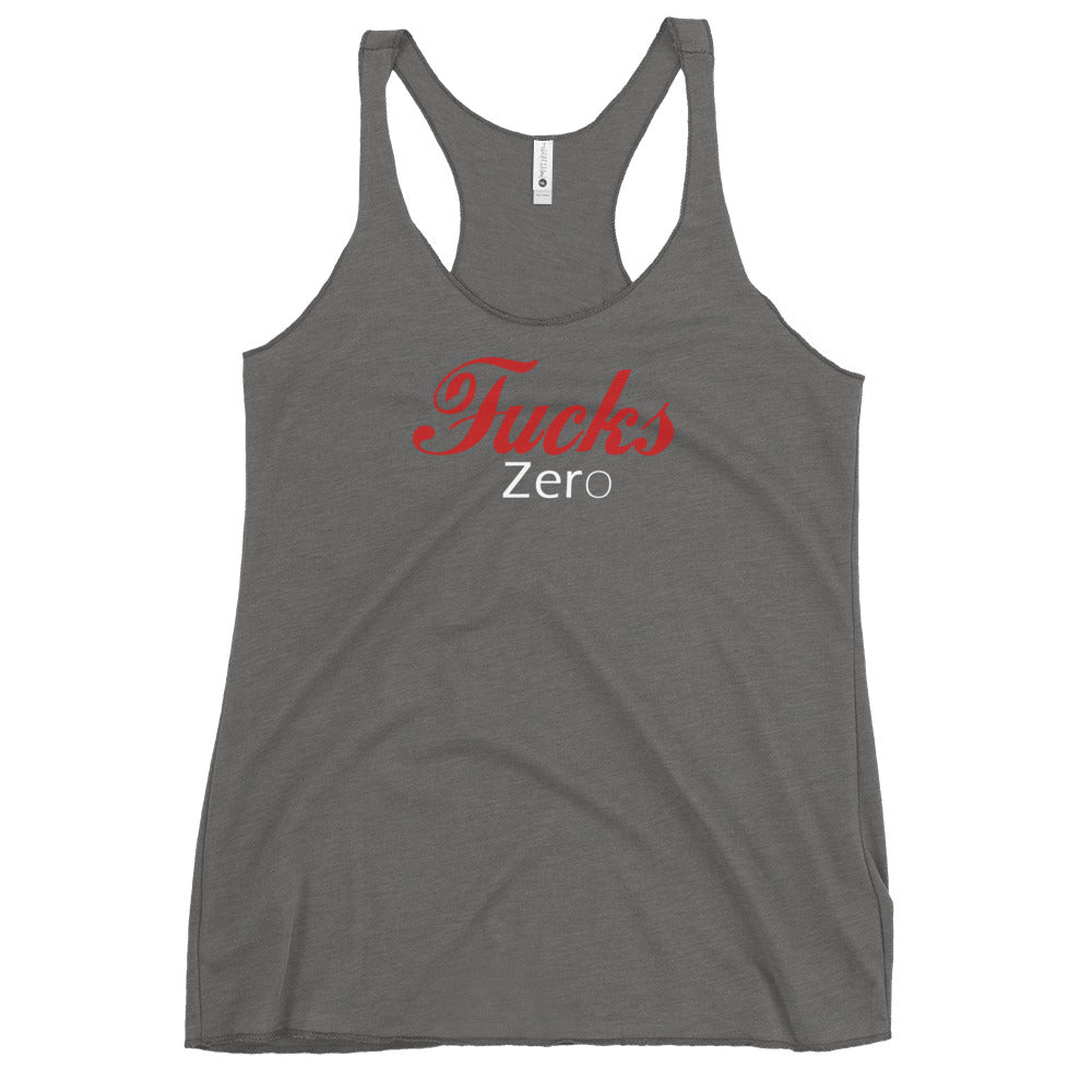 Zero Fucks Women's Racerback Tank Top